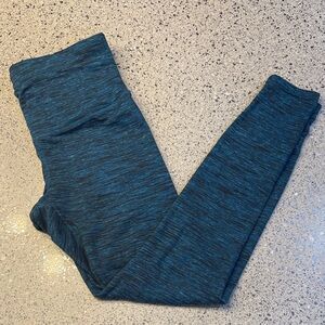 Women’s Heather Teal active workout Leggings pants small 4/6